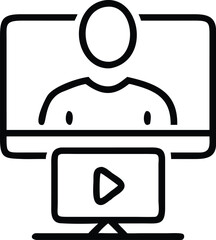 online learning vector icon