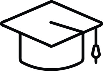 graduation cap icon vector