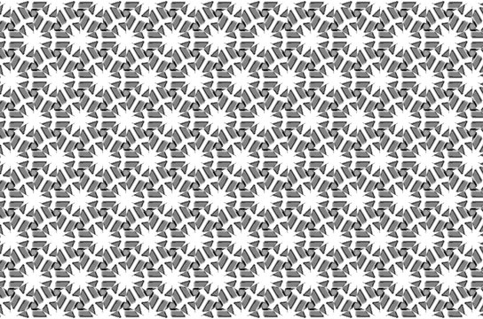 A black and white patterned design with a lot of triangles