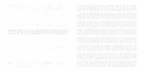 Obraz premium Abstract pattern of light gray wavy lines on a white background