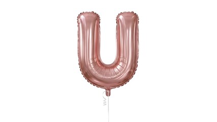 Obraz premium Single rose gold balloon