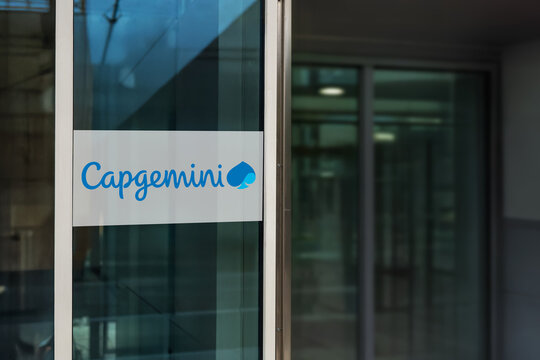 Guilherand-Granges, France - January 30, 2026. Capgemini is a French multinational information technology services and consulting company headquartered in Paris.
