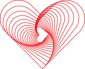 red heart shape