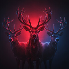 cute deer in the forest