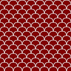 Fototapeta premium Dark red scallop pattern abstract background