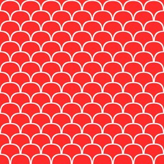 Obraz premium Orange red scallop pattern abstract background
