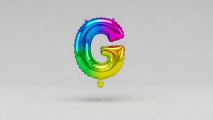 Colorful balloon letter g