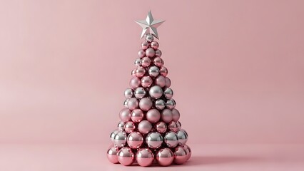 Colorful ornament christmas tree