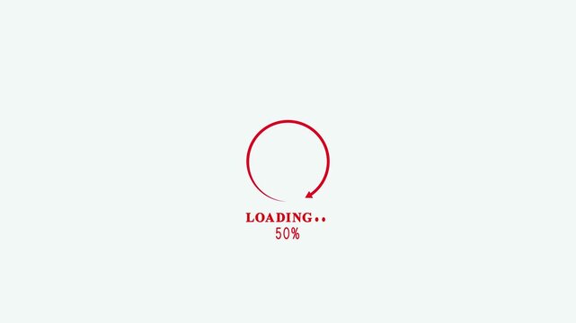 Glowing loading circle line animation on black screen background,Hud Buffering Spinner download or upload progress screen background,Hud Buffering Spinner download or upload,
