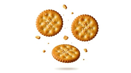 Three floating crackers