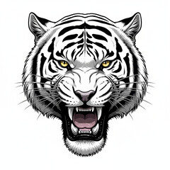 A nice African fierce tiger