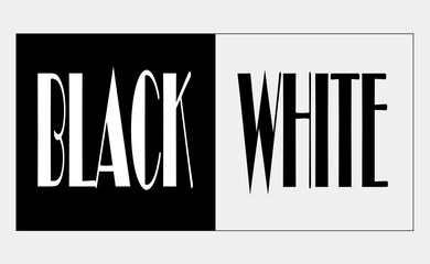 concept or picture of the color black and white