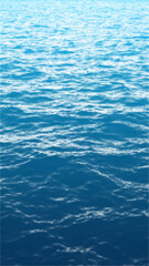 Large vector halftone water texture with a blue gradient effect and a transparent background