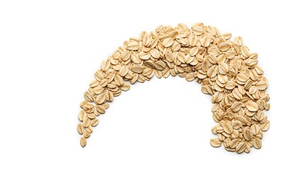 Collection of oats forming an arch
