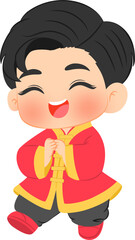 Cute Chinese New Year Boy