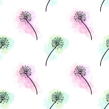 set of flowers