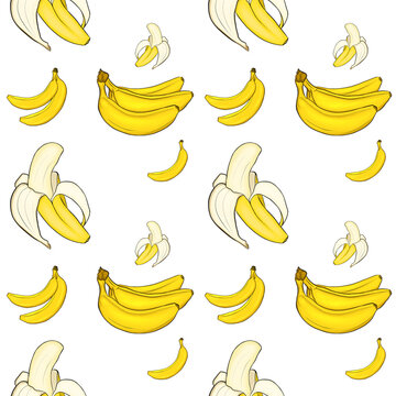 seamless pattern of bananas