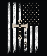  JESUS IS KING VECTOR TSHIRT DESIGN