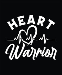 HEART WARRIOR AWARENESS TSHIRT DESIGN