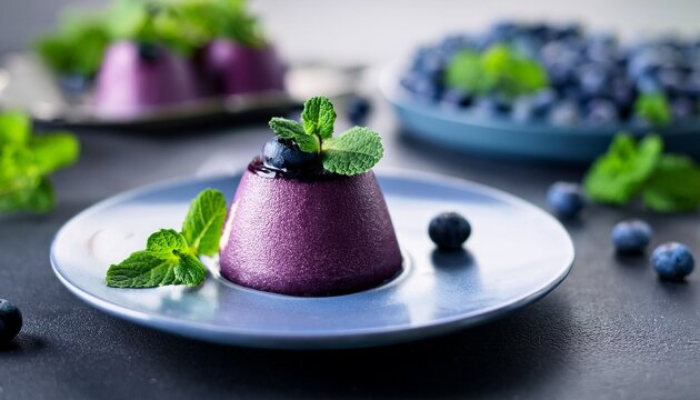 delicious blueberry mint kissel refreshing russian dessert recipe