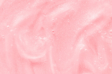 Shimmering pink glitter texture with glossy sparkle surface for creative design projects.