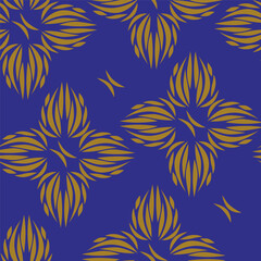 Seamless floral pattern, classic flower ornament, abstract ditsy print in vintage motif. Elegant botanical design of beautiful large wild flowers, leaves, small branches, herbs. Vector illustration.