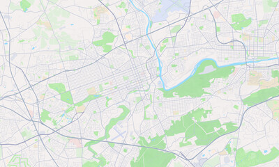 Fototapeta premium Allentown Pennsylvania map