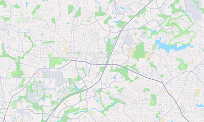 Obraz premium Alpharetta Georgia map