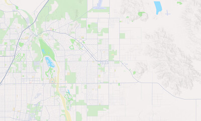 Obraz premium Apple Valley California map