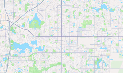 Obraz premium Apple Valley Minnesota map