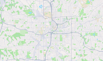 Fototapeta premium Atlanta Georgia map