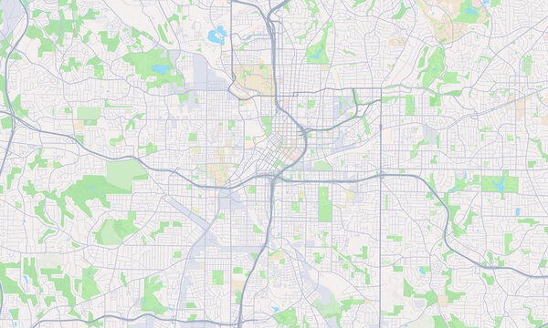 Atlanta Georgia map