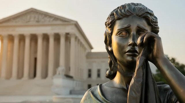 Lady Justice Crying