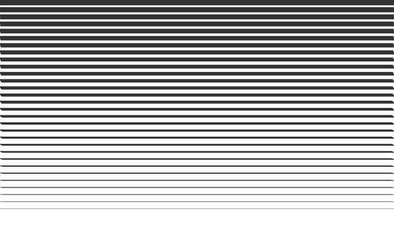 Black horizontal line pattern background with fading gradient on transparent background