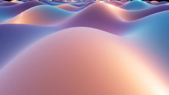 Abstract Soft Gradient Color Waves With Flowing Light Layers And Smooth Motion Background For Modern Design
