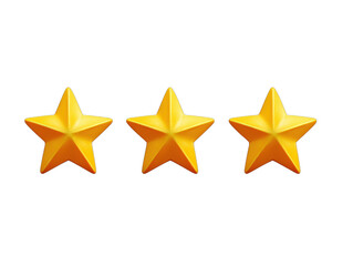 Obraz premium review stars isolated on a transparent background 