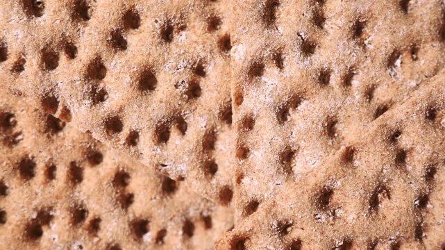 rye crispbread  texture. healthy food background