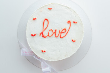 dessert and coffee on the table in the coffee shop