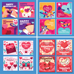 Valentines Day Card Collection Design
