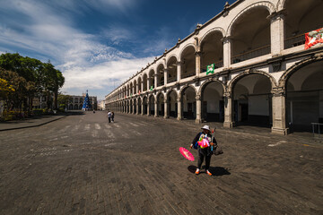 Obraz premium Arequipa Volcan Misti Peru Plaza de Armas 
