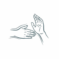 Two Hands Reaching Out in a Gesture of Connection.