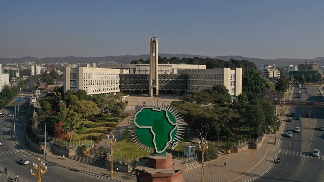 African union (au) building addis ababa, ethiopia africa, 