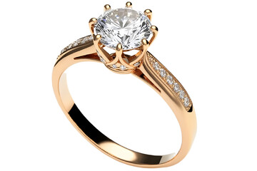 golden ring with diamonds