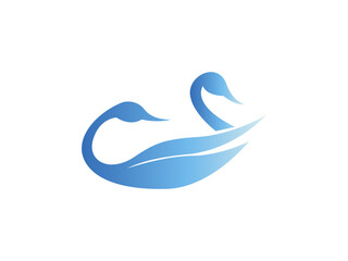 Obraz premium Swan logos collection vector