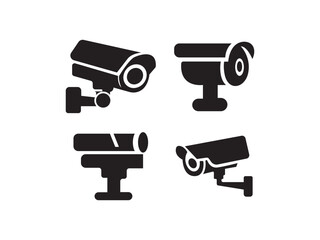 Fototapeta premium Security camera CCTV icon illustration design,
