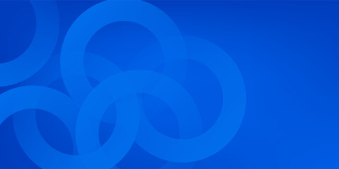 Blue gradient abstract circle shape background vector design