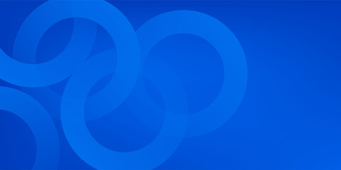 Blue gradient abstract circle shape background vector design