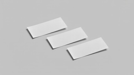 Business card templates on a clean gray background