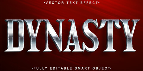  Dynasty Royal Empire Typography Style Vector Fully Editable Smart Object Text Effect