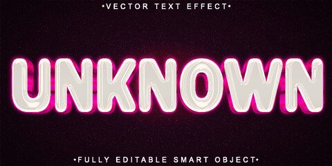  Unknown Mystery Dark Typography Vector Fully Editable Smart Object Text Effect